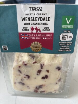 Wensleydale with cranberries