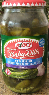 Premium Garlic Baby Dill Pickles With 50% Less Salt