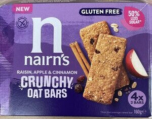Raisin, Apple & Cinnamon Crunchy Oat Bars