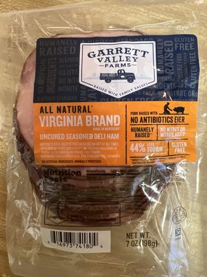 Uncured seasoned deli ham