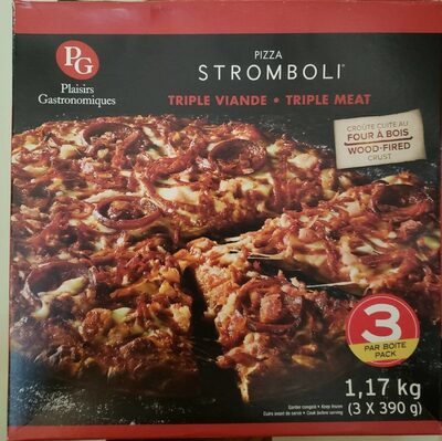 Pizza Stromboli triple viande