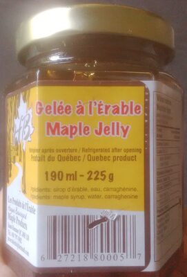 Gelée à l'érable