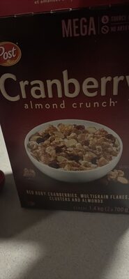 Cranberry almond crunch