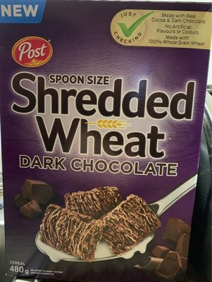 Shredded wheat chocolat noir