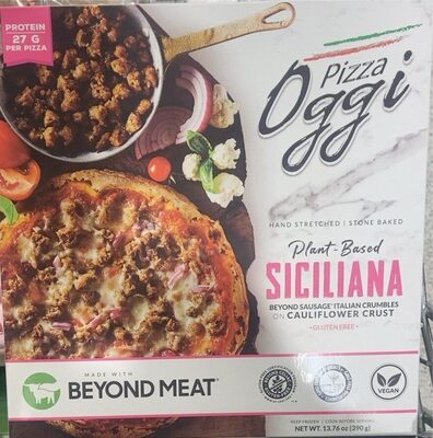 Plant based siciliana pizza