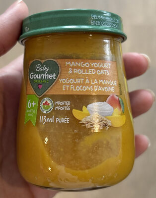 Mango yogurt and rolled oats