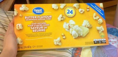 Maïs à éclater pour le micro-ondes saveur de beurre