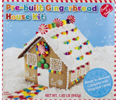 Create a treat pre built gingerbread house kit candy