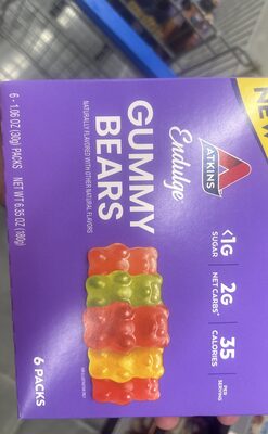 Endulge gummy bears 6 packs