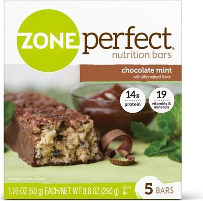 Chocolate mint nutrition bars