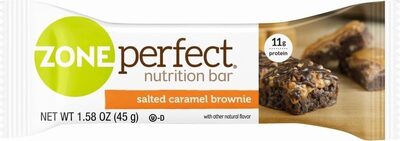Salted caramel brownie nutrition bar