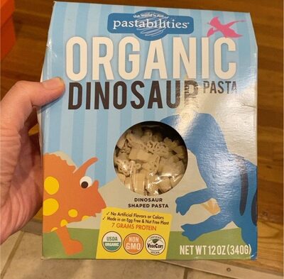 Organic dinosaur pasta