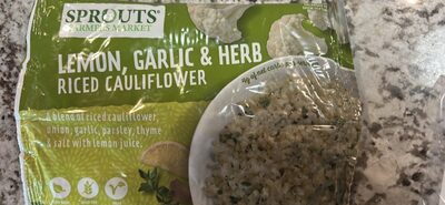 LEMON GARLIC & HERB RICED CAULIFLOWER