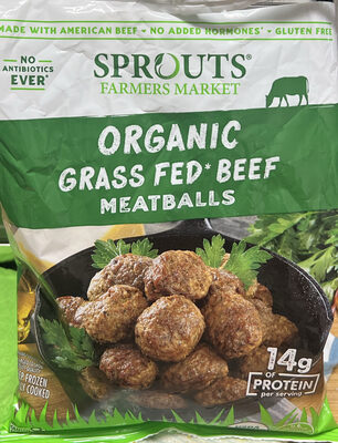 Organic Grass Fed Beef Meatballs