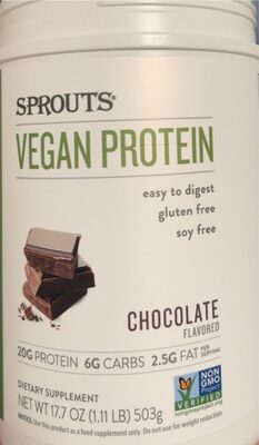 Sprouts Vegan Protein Chocolate