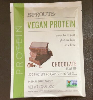 Sprouts Vegan Protein Chocolate