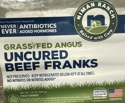 Grass Fed Angus Uncured Beef Franks
