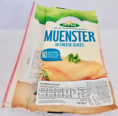 Muenster cheese slices, muenster