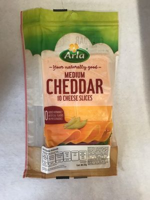 Queso cheddar en rebanadas