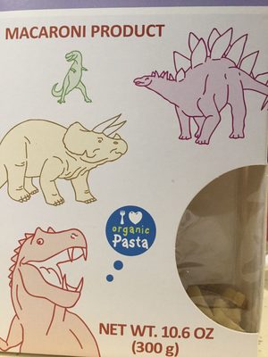 Organic dinosaur shape kids pasta