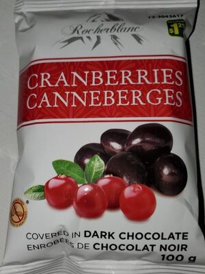 Canneberges enrobées chocolat