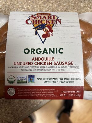 Organic Andouille Uncurred Chicken Sausage