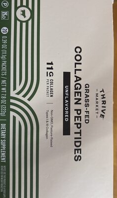 Grass fed collagen peptides