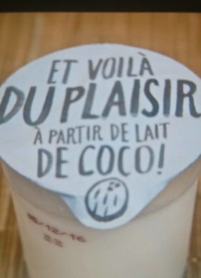 Dessert au lait de noix de coco