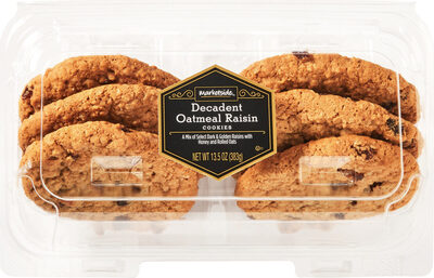 Decadent oatmeal raisin cookies
