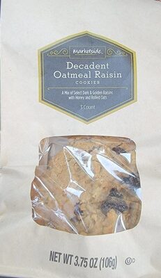 Decadent oatmeal raisin cookies