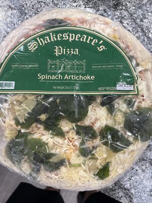 Spinach artichoke pizza, spinach artichoke