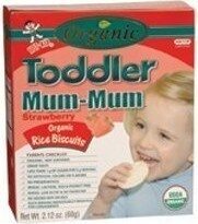 Toddler Mum-Mum Organic Rice Biscuits Strawberry