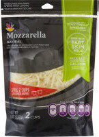 Traditionally shredded mozzarella cheese