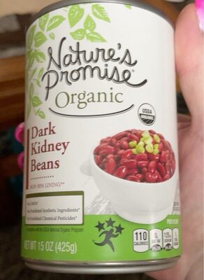 Organic dark kidney beans