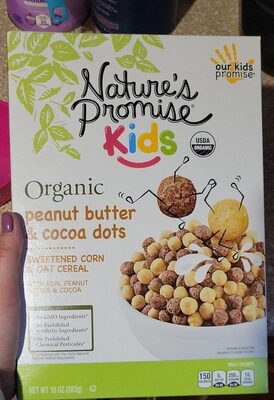 Organic Peanut butter and cocoa dots
