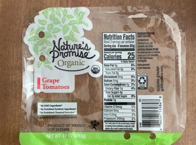 Organic grape tomatoes