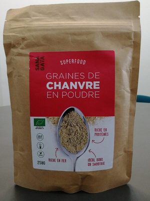 Graines de chanvre en poudre