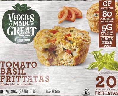 Tomato basil frittata