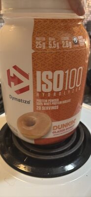 ISO100 Hydrolyzed Protein Powder 100% Whey Protein Isolate Dunkin' Glazed Donut