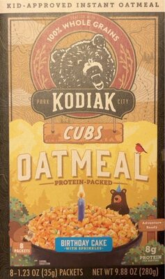Kodiak cubs oatmeal birthday cake