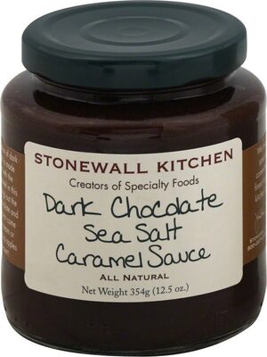 Dark chocolate sea salt caramel sauce