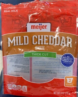 Mild cheddar thick cut cheese