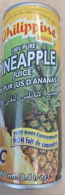 100% Pure Pineapple Juice imp