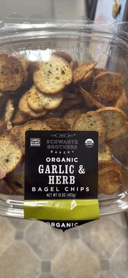 Organic Garlic & Herb Bagel Chips