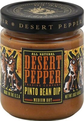 Medium hot pinto bean dip