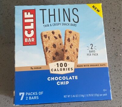 Clif Bar thins chocolate chip