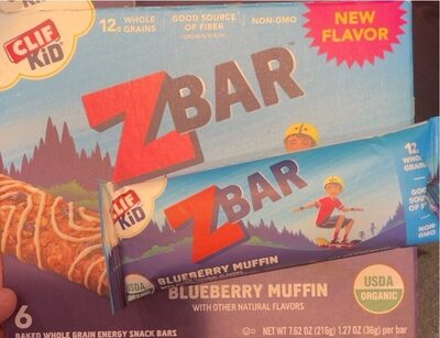 ZBAR Blueberry muffin bar