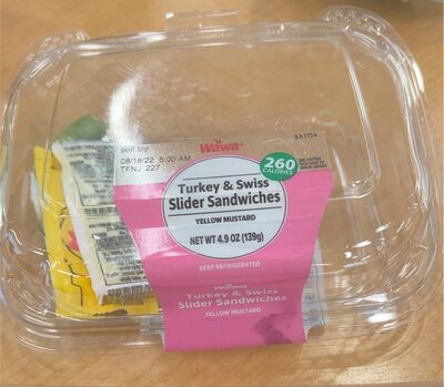 Wawa turkey and swiss slider sandwich