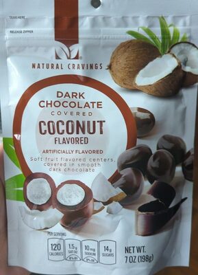 Dark chocolate covered coconut