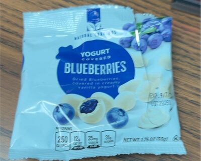 Yogurt covered blueberries